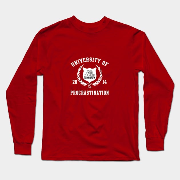 University Of Procrastination Long Sleeve T-Shirt by UnPetitDeux